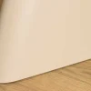 Runder Esstisch ORGANIKO 120cm cement greige mit skulpturalem Säulengestell
