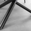 Runder Esstisch SPIN 150cm weiß mit 360° drehbarer Servierplatte Marmor Keramik schwarz