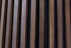 Runder Esstisch VALHALLA WOOD 120cm smoked Eichenholz Säulenfuß