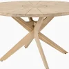 Runder Gartentisch KOPENHAGEN 140cm natur Akazie Massivholz In- und Outdoor wetterfest