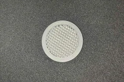 Runder Polsterhocker VOGUE 40cm rostbraun Samt mit Stauraum