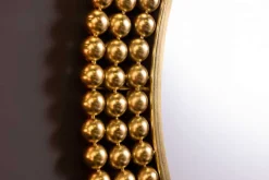 Runder Wandspiegel PEARLS 75cm gold Metall