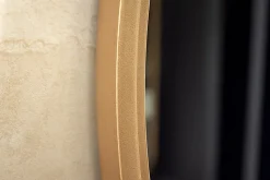 Runder Wandspiegel PORTRAIT 80cm gold Eisen handmade