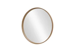 Runder Wandspiegel PORTRAIT 70cm natur in Eichenholz-Design