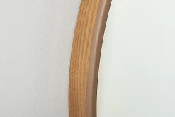 Runder Wandspiegel PORTRAIT 70cm natur in Eichenholz-Design