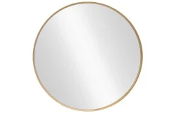 Runder Wandspiegel PORTRAIT 40cm gold mit Metallrahmen
