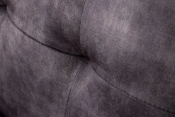 Schlafecksofa APARTMENT 205cm grau Samt 3-Sitzer inkl. Stauraum beidseitig aufbaubar