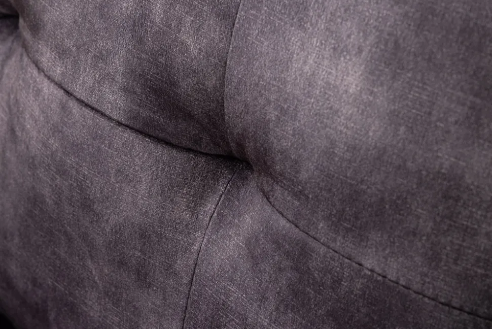 Schlafecksofa APARTMENT 205cm grau Samt 3-Sitzer inkl. Stauraum beidseitig aufbaubar