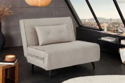Schlafsessel SMART MULTIFUNCTION 100cm champagner Vogue Velours Samt Bettfunktion