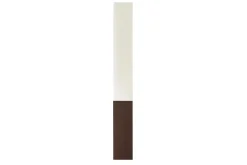 Stilvolle Stehlampe PARIS CLASSIC 160cm weißer Stoffschirm dunkelbrauner Fuß