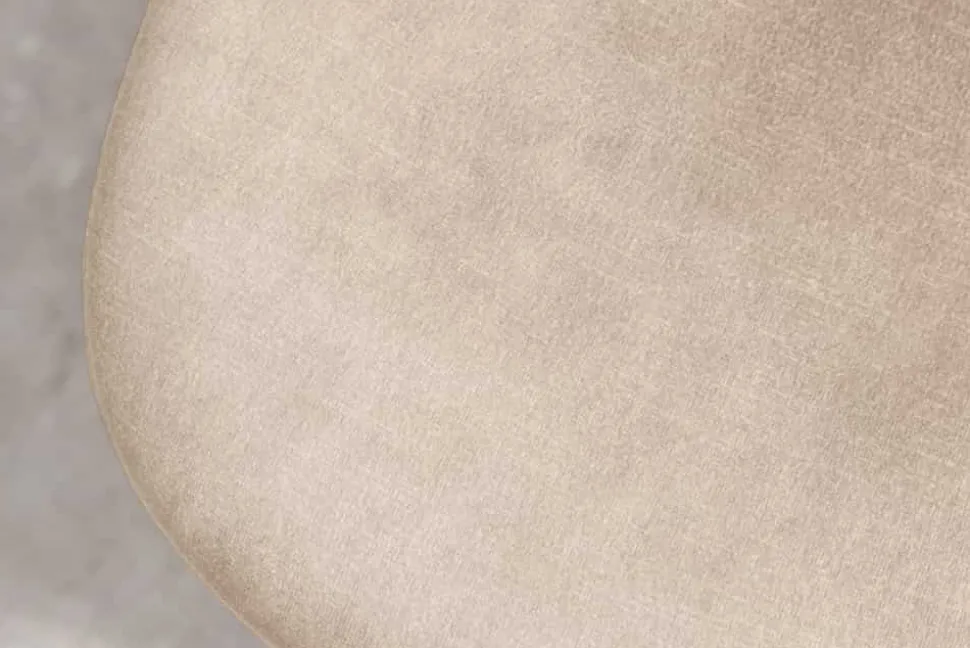 Stilvolles 2er-Set Stühle GLAMM champagner beige Samt schwarze Metallbeine