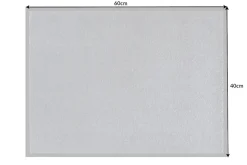 Strapazierfähige Fußmatte CLEAN 60x40cm grau Fußabtreter Modern Design