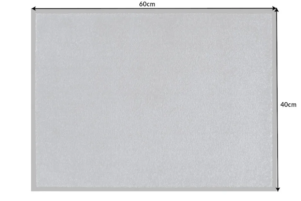 Strapazierfähige Fußmatte CLEAN 60x40cm grau Fußabtreter Modern Design