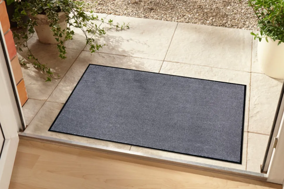 Strapazierfähige Fußmatte CLEAN 60x40cm grau Fußabtreter Modern Design