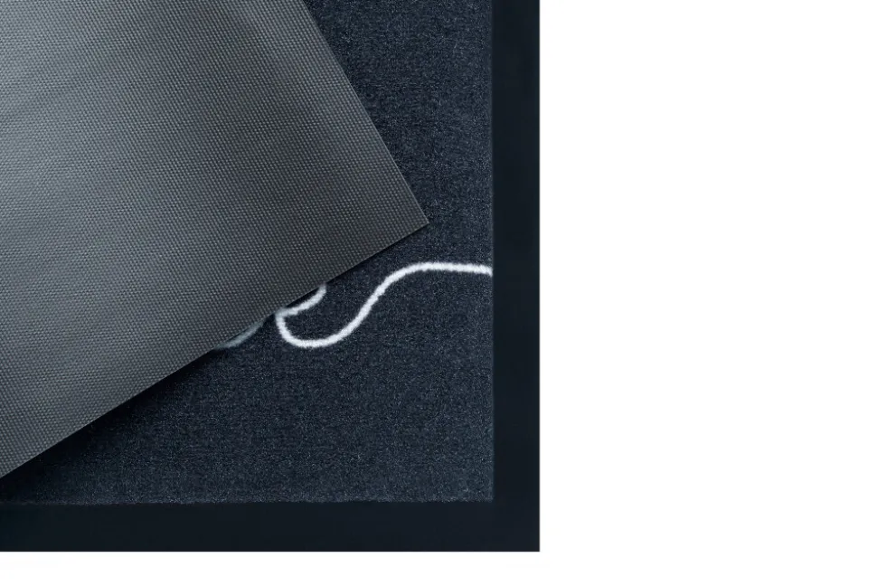 Strapazierfähige Fußmatte CLEAN WELCOME 75x45cm anthrazit Fußabtreter Modern Design