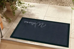 Strapazierfähige Fußmatte CLEAN WELCOME 75x45cm anthrazit Fußabtreter Modern Design