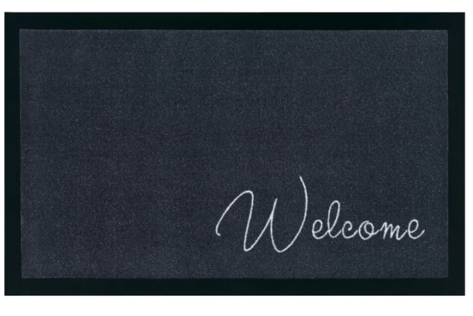 Strapazierfähige Fußmatte CLEAN WELCOME 75x45cm anthrazit Fußabtreter Modern Design