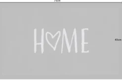 Strapazierfähige Fußmatte HOME 75x45cm braun Fußabtreter Modern Design