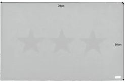 Strapazierfähige Fußmatte STARS 70x50cm grau Fußabtreter