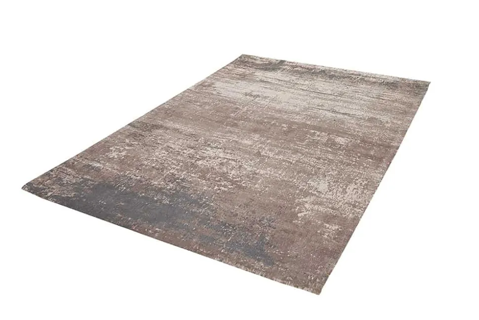 Vintage Baumwoll-Teppich MODERN ART 240x160cm beige grau Used Look
