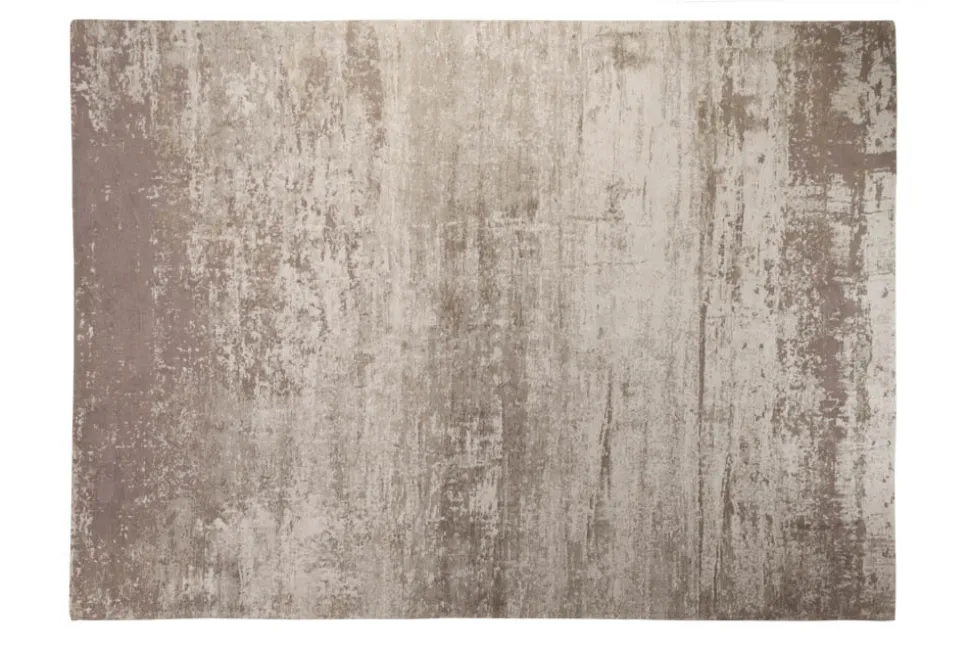 Vintage Baumwoll-Teppich MODERN ART XXL 350x240cm beige-grau verwaschen Used Look