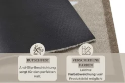 Waschbare Fußmatte STARS 70x50cm beige creme Fußabtreter mit Stern-Motiv