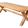 Wetterfester Gartentisch EMPIRE TEAK 220cm Teak Massivholz Outdoor Esstisch