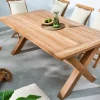 Wetterfester Gartentisch EMPIRE TEAK 180cm Teak Massivholz Outdoor Esstisch