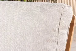 Wetterfestes Gartenlounge-Set COMFORT LINE natur beige Akazie 4-teilig inkl. Tisch