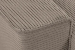 XXL Wohnlandschaft LODGE 315cm greige Cord Sofa mit Schlaffunktion und Stauraum