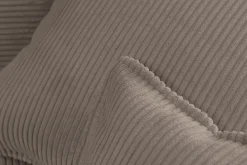 XXL Wohnlandschaft LODGE 315cm greige Cord Sofa mit Schlaffunktion und Stauraum